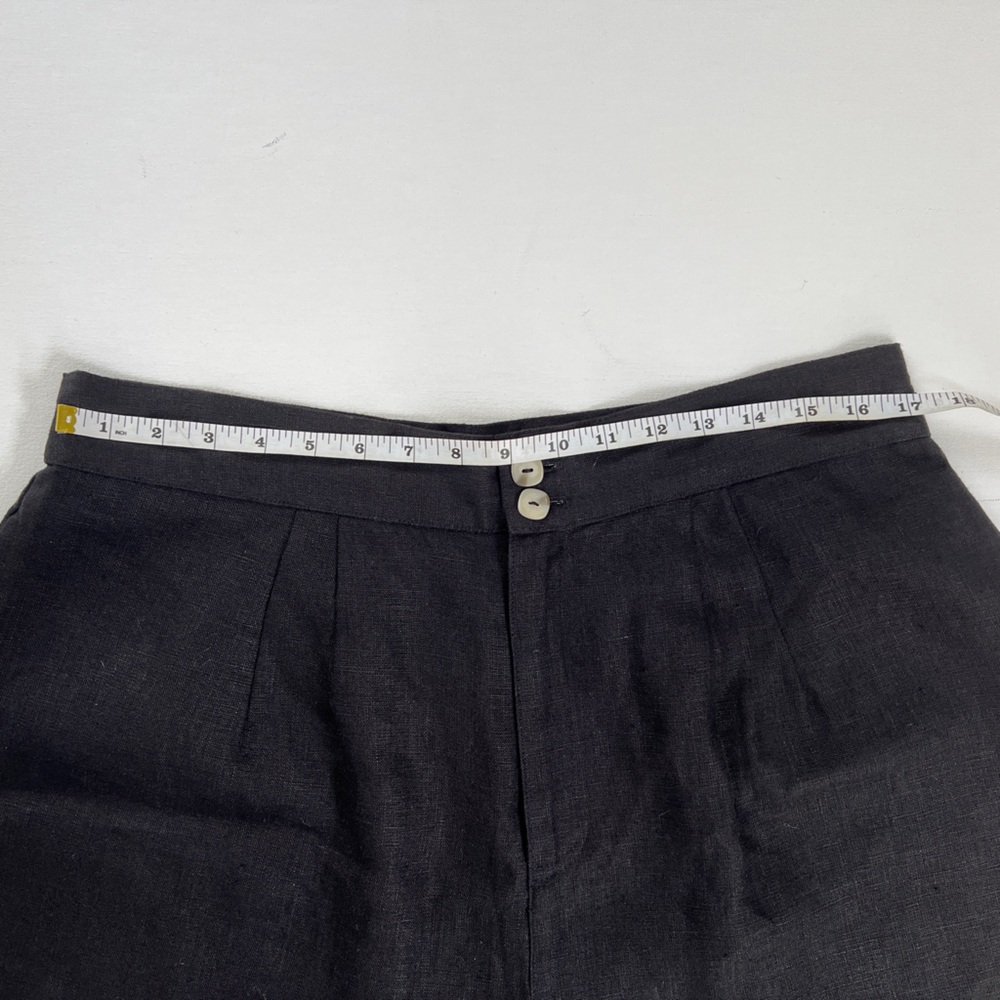 New Selva Negra Rita Barrel Pant 100% Linen Size 14 Black - Picture 5 of 16
